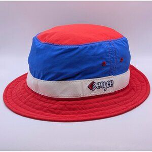 ENYCE Vintage Bucket Hat Cap 90s Y2K Hip Hop Rap Red White Blue Size S/M Street